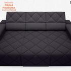 Sofá Dante 2,05m Assento Retrátil E Reclinável Velosuede Pret