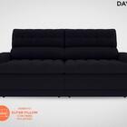 Sofá Daytona 2,00m Assento Retrátil E Reclinável Velosuede Pr