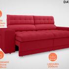 Sofá Daytona 2,00m Assento Retrátil E Reclinável Velosuede Ve