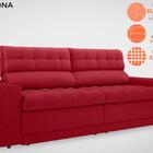 Sofá Daytona 2,00m Assento Retrátil E Reclinável Velosuede Ve