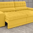 Sofá Daytona 2,30m Assento Retrátil E Reclinável Velosuede Ca