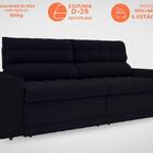 Sofá Daytona 2,30m Assento Retrátil E Reclinável Velosuede Pr