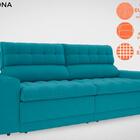 Sofá Daytona 2,30m Assento Retrátil E Reclinável Velosuede Tu