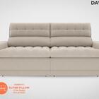 Sofá Daytona 2,50m Assento Retrátil E Reclinável Velosuede Ar