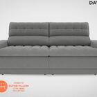 Sofá Daytona 2,50m Assento Retrátil E Reclinável Velosuede Gr