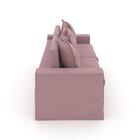 Sofá De 2 Lugares Extensível Iguape Mondrian Aveludado Coral