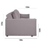 Sofá De 2 Lugares Retrátil Barbacena Cinza 198cm