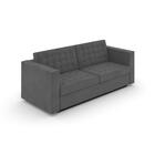 Sofá De 3 Lugares Albany De Suede Grafite 215cm