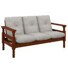 Sofá De 3 Lugares Itália - Móveis Belini - Imbuia