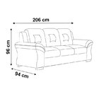 Sofá De 3 Lugares Martano – Linoforte Moveis - Havana