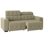 Sofá De 4 Lugares Blanc – Linoforte Moveis - Bege