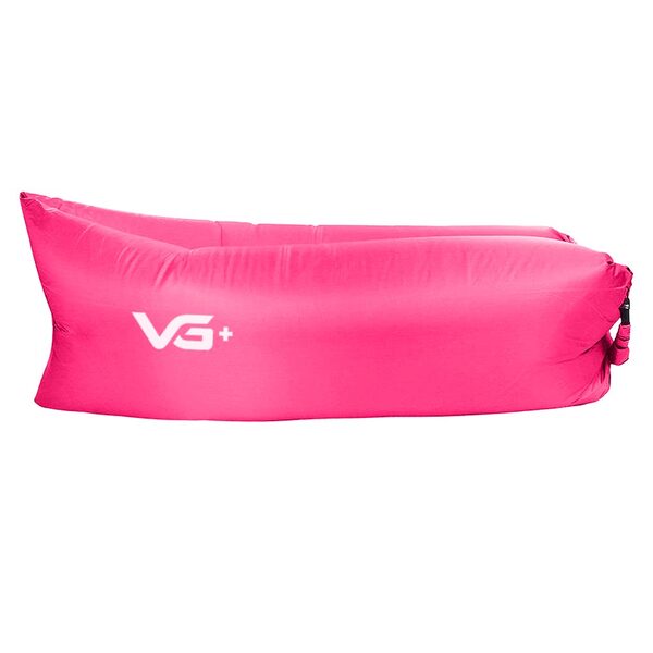 Sofá De Ar Inflável Camping Saco De Dormir Rosa Vg+