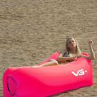 Sofá De Ar Inflável Camping Saco De Dormir Rosa Vg+