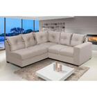 Sofá De Canto 1,66x1,83m D28 4 Lugares Molas Espirais Bege