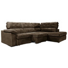 Sofá De Canto 2,84 X 2,0 M Gralha Azul Bragança, Retrátil E R