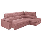 Sofá De Canto 2,84 X 2,0 M Gralha Azul Bragança, Retrátil E R