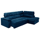 Sofá De Canto 2,84 X 2,0 M Gralha Azul Bragança, Retrátil E R