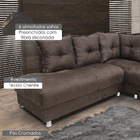 Sofá De Canto 2 E 3 Lugares Chicago Com Almofadas Soltas Gazi