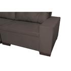 Sofá De Canto 3/2 Lugares Puff Tecido Sued - Santiago