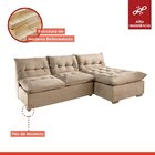 Sofá De Canto 3 Lugares 210cm M101 Martins Estofados Suede/be