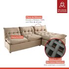 Sofá De Canto 3 Lugares 210cm M101 Martins Estofados Suede/be