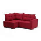 Sofá De Canto 4 Lugares 181cm Leme Vermelho