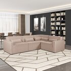 Sofá De Canto 4 Lugares 284cm Linho Lutz Yescasa Cru