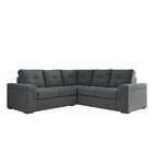 Sofá De Canto 4 Lugares Bélgica Cinza