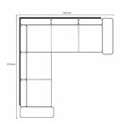 Sofá De Canto 4 Lugares Bélgica Cinza