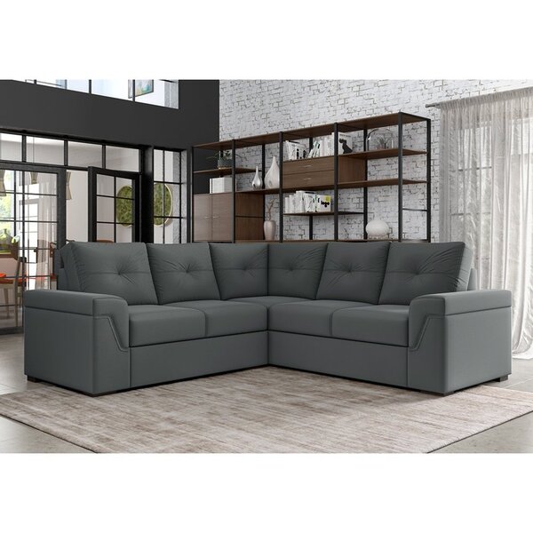 Sofá De Canto 4 Lugares Bélgica Cinza