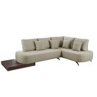 Sofá De Canto 4 Lugares Com Almofadas Decorativas Paris 2321