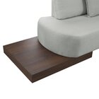 Sofá De Canto 4 Lugares Com Almofadas Decorativas Paris 2322