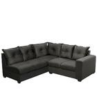 Sofá De Canto 4 Lugares Molas Espirais 1,66x1,83m Grafite