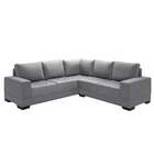 Sofá De Canto 4 Lugares Patrícia Suede Cinza