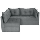 Sofá De Canto 4 Lugares Versátil Pena - Grafite