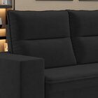 Sofá De Canto 5 Lugares 220cm X 180cm Arruba Preto