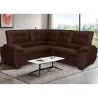 Sofá De Canto 5 Lugares 230cm Veludo Multimóveis Cr45251