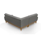 Sofá De Canto 5 Lugares Ágata Linha Cinza