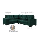 Sofá De Canto 5 Lugares Bia  Verde