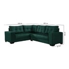 Sofá De Canto 5 Lugares Bia  Verde