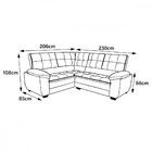 Sofá De Canto 5 Lugares Boucle King Air Hellen