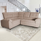 Sofá De Canto 5 Lugares Boucle King Air Hellen