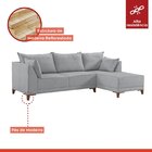 Sofá De Canto 5 Lugares Com Almofadas 268cm Sevilha  Linhoare