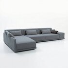 Sofá De Canto 5 Lugares Com Chaise Lado Esquerdo Em Sarja 336