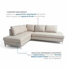 Sofá De Canto 5 Lugares Com Chaise Lado Esquerdo Em Veludo Be