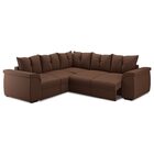 Sofá De Canto 5 Lugares Com Retrátil Qatar Suede Marrom