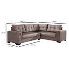 Sofá De Canto 5 Lugares Dijon Com Entrada Usb Suede Nude