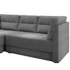 Sofá De Canto 5 Lugares Direito Imola Suede Cinza