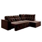 Sofá De Canto 5 Lugares Direito Retrátil E Reclinável Milão S