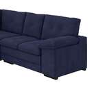 Sofá De Canto 5 Lugares Gênova Suede Veludo Azul